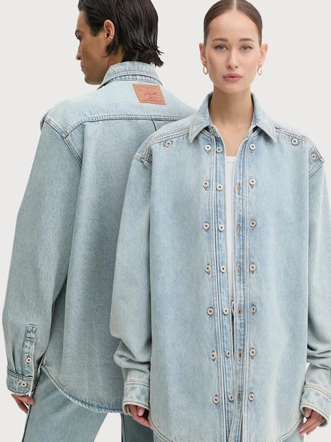 Y/Project kurtka jeansowa EVERGREEN SNAP OFF DENIM SHIRT - zdjęcie produktu nr 1
