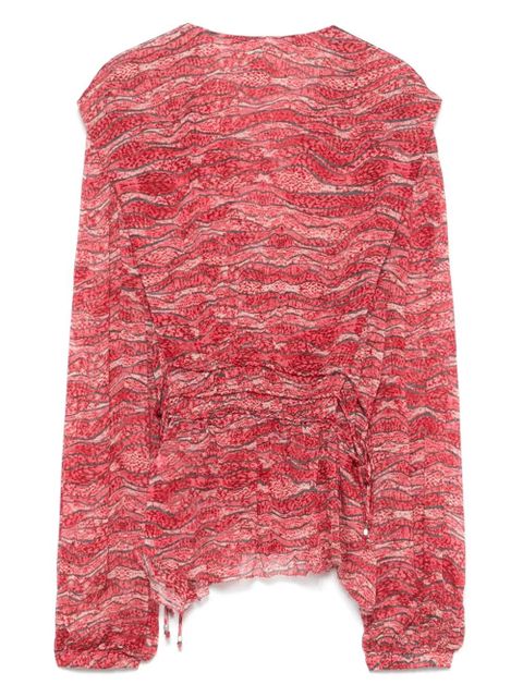 MARANT ÉTOILE Axeline blouse - Red - zdjęcie produktu nr 2