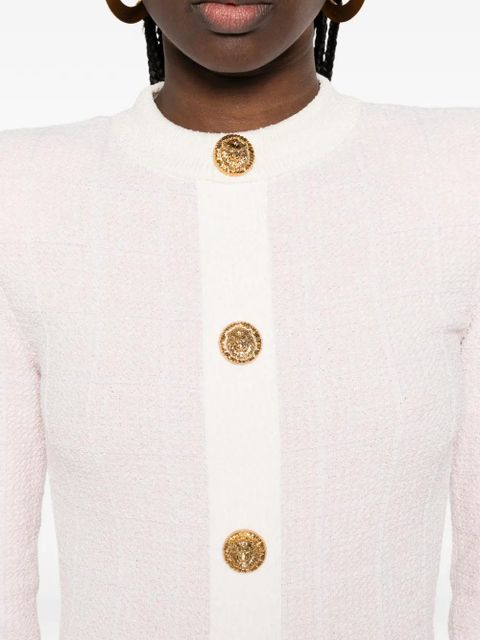 Balmain buttoned mini dress - Pink