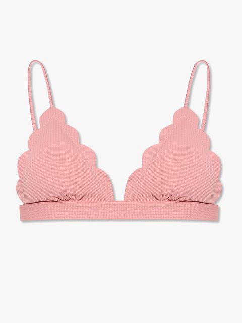 MARYSIA SWIM - Różowy top od bikini Santa Clara