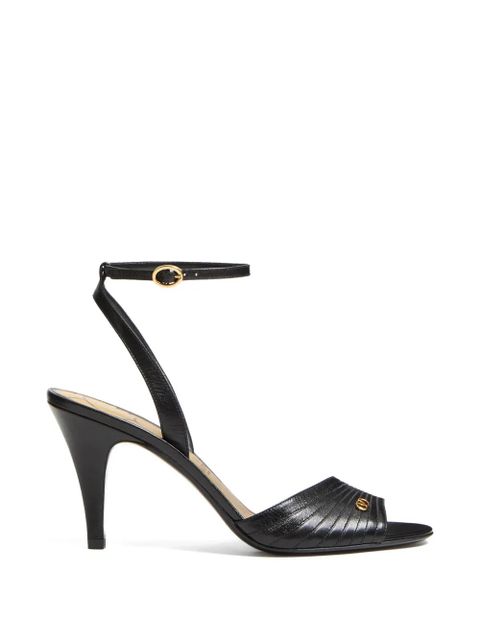 Valentino Garavani Ladycrush Kidskin Sandal 85mm - Black - zdjęcie produktu nr 1