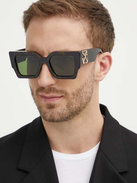 Off-White okulary przeciwsłoneczne kolor brązowy OERI128_556055 - zdjęcie produktu nr 2