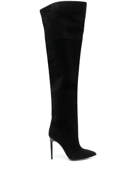 Paris Texas over-the-knee suede boots - Black - zdjęcie produktu nr 1