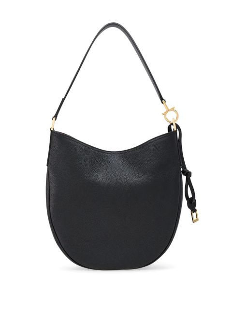 Ferragamo North-South leather shoulder bag - Black