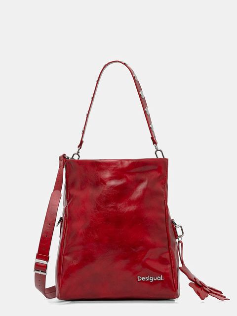 Desigual torebka REPRISE RED VALENTI kolor czerwony 25WAXPCA - zdjęcie produktu nr 1