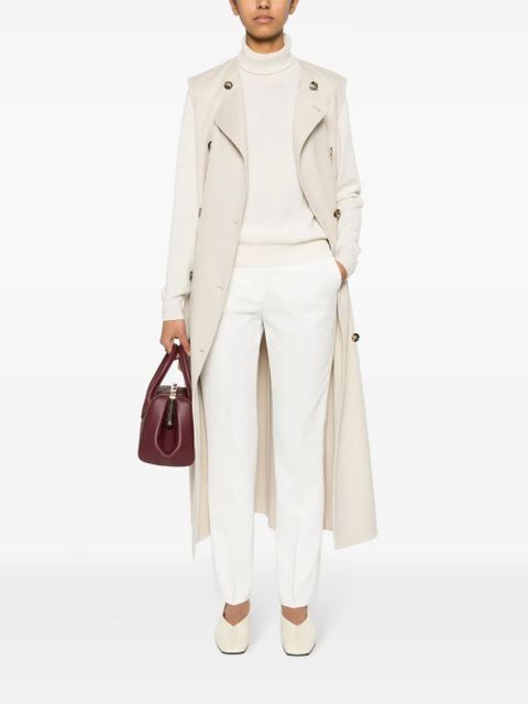 Max Mara pressed-crease straight trousers - White - zdjęcie produktu nr 2