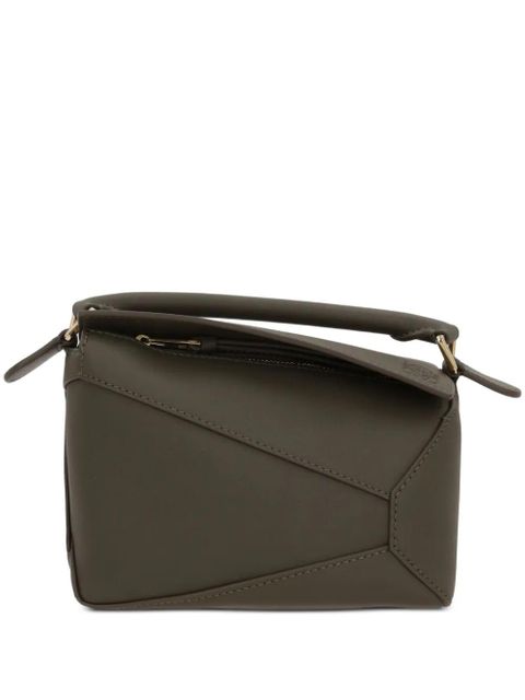 LOEWE Puzzle Edge mini bag - Green - zdjęcie produktu nr 1