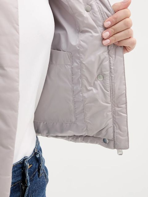 Calvin Klein Jeans kurtka kolor szary zimowa LV047D504G