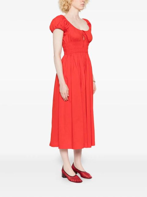 DÔEN Quilla midi dress - Red