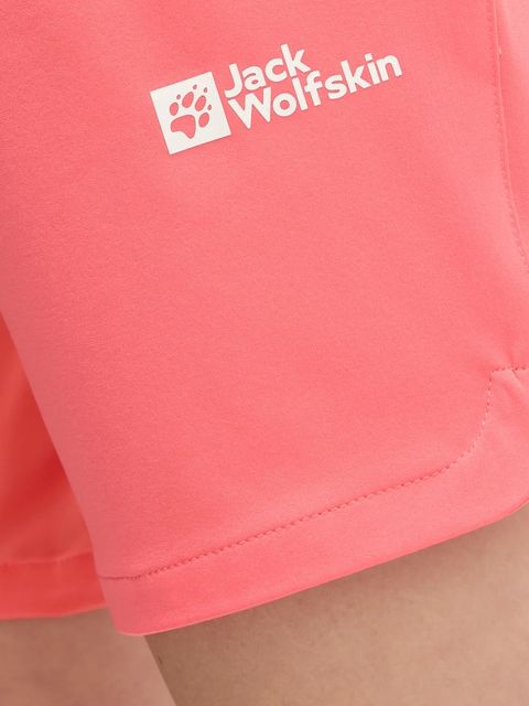 Jack Wolfskin szorty outdoorowe Hiking Alpine kolor pomarańczowy gładkie medium waist 1509141