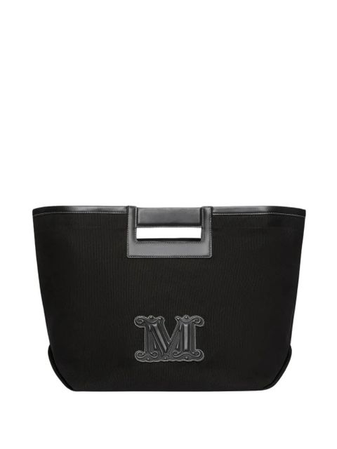 Max Mara logo-applique shoulder bag - Black - zdjęcie produktu nr 1