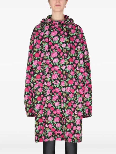 Balenciaga floral-print coat - Black - zdjęcie produktu nr 1