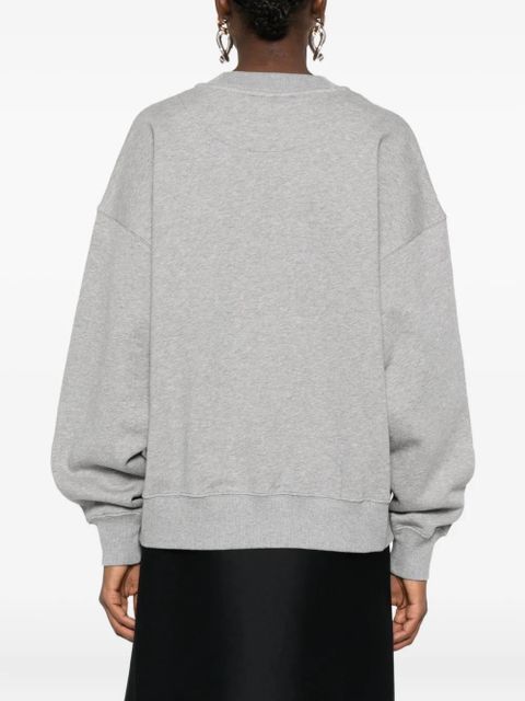 The Attico crew-neck cotton sweatshirt - Grey