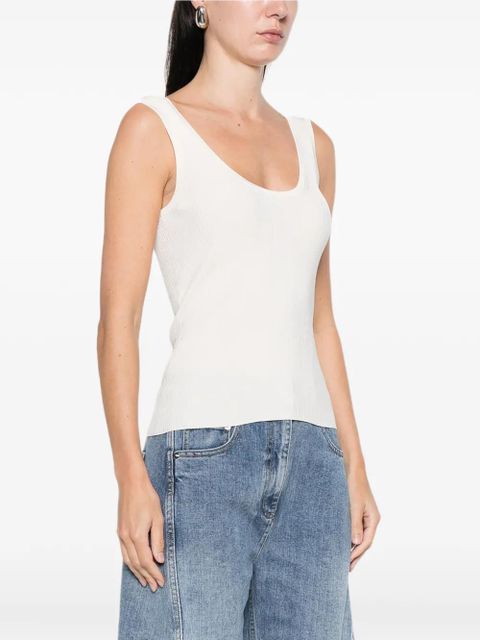 ZIMMERMANN scoop-neck ribbed tank top - Neutrals - zdjęcie produktu nr 2