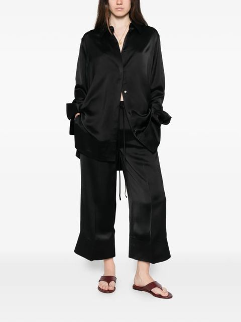 TOTEME drawstring trousers - Black - zdjęcie produktu nr 2