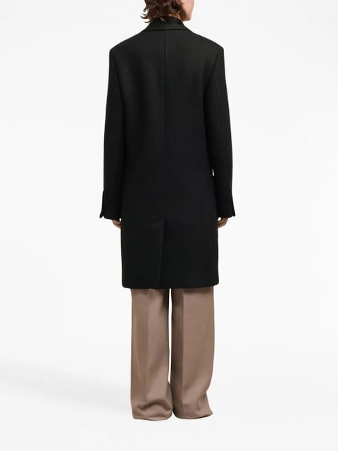 AMI Paris single-breasted wool coat - Black