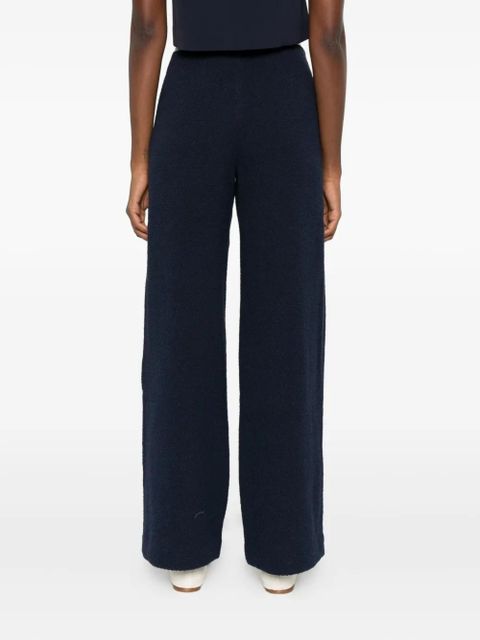 Maje tweed straight-leg trousers - Blue