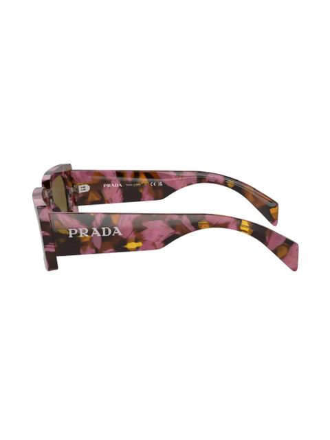 Prada Eyewear marbled rectangular sunglasses - Purple