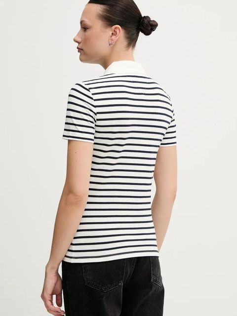 Tommy Jeans polo damski kolor szary DW0DW20160 - zdjęcie produktu nr 2