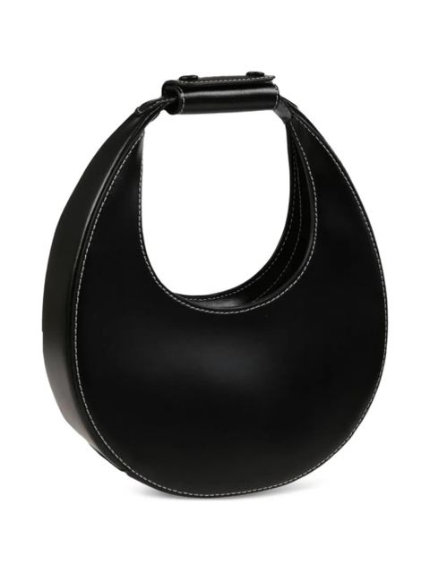 STAUD stitched moon shoulder bag - Black