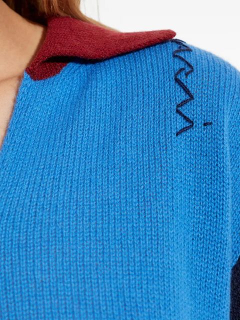 Marni colourblock short-sleeve top - Blue