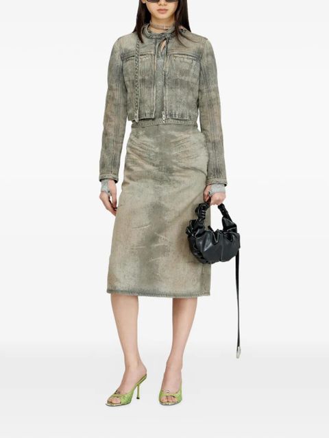 Diesel De-Saphix-Fsi1 cropped denim jacket - Grey - zdjęcie produktu nr 2