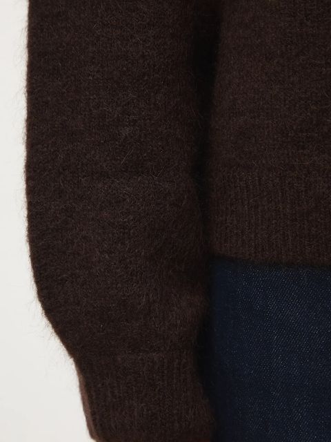 Medicine sweter damski kolor brązowy ciepły