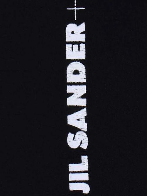 Jil Sander racer-back logo top - Black