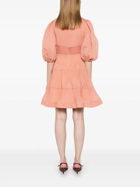 ZIMMERMANN pleated mini dress - Pink