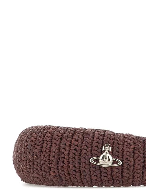 Vivienne Westwood Orb-plaque headband - Brown