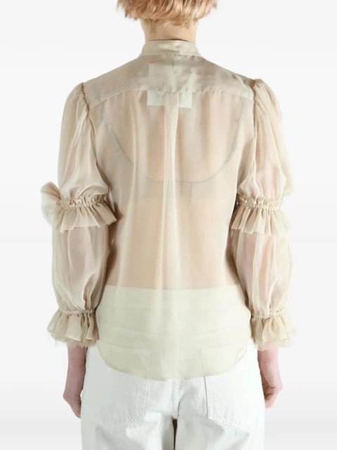 Comme Des Garçons ruffled shirt - Neutrals