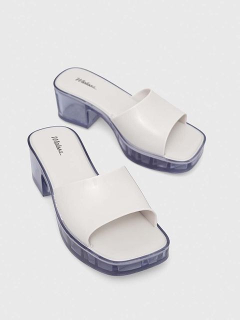 Melissa klapki MELISSA SHAPE AD damskie kolor biały na słupku M.32955.52063
