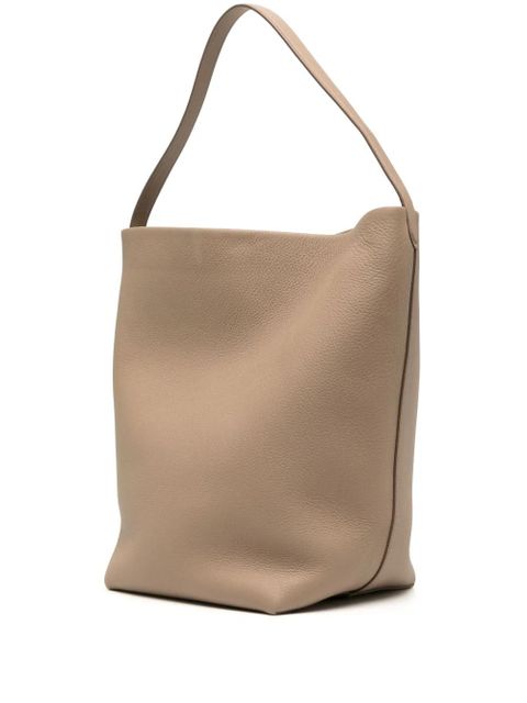 The Row large Park leather tote bag - Brown