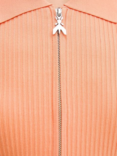 Patrizia Pepe polo damski kolor pomarańczowy 8K0388 K300