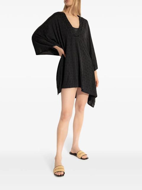 Balmain logo-jacquard beach minidress - Black - zdjęcie produktu nr 2