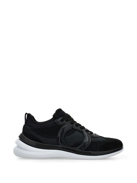 Ferragamo Gancini sneaker with mesh detail - Black - zdjęcie produktu nr 1