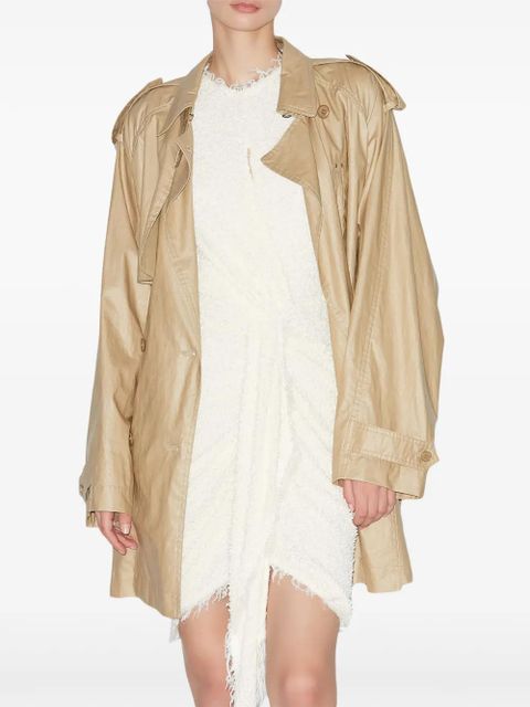 ISABEL MARANT Franny trench coat - Neutrals