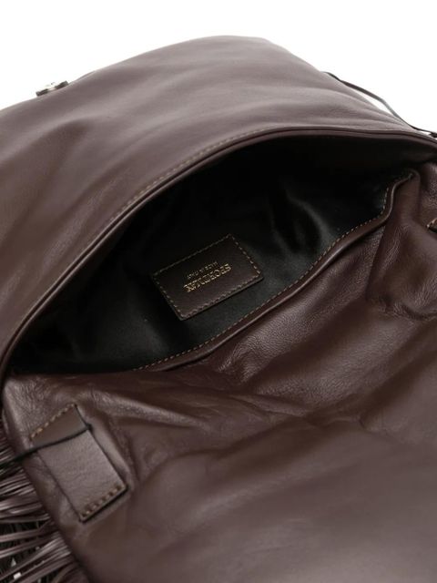 Sportmax fringed clutch bag - Brown