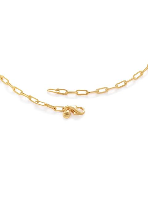 Monica Vinader Mini Paperclip chain necklace - Gold