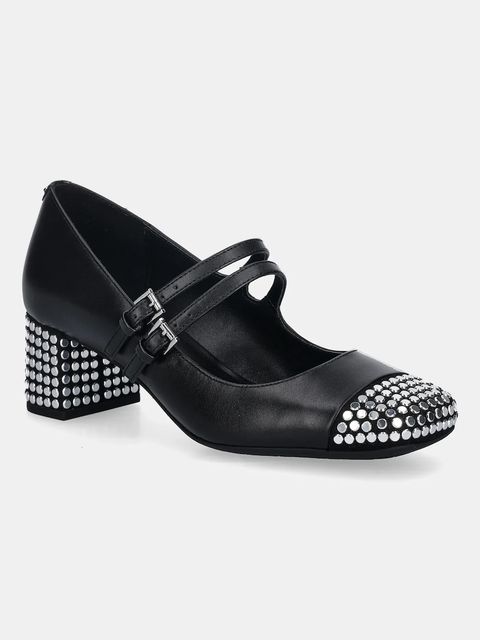 MICHAEL Michael Kors czółenka skórzane Matilda kolor czarny na słupku 40F5MTMP3L.001 - zdjęcie produktu nr 1