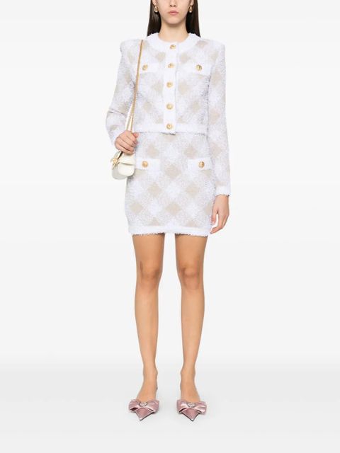 Balmain gingham tweed jacket - White - zdjęcie produktu nr 2