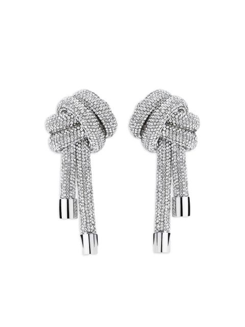 AREA crystal knot earrings - Silver - zdjęcie produktu nr 1