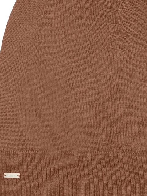 Saint Laurent ribbed beanie hat - Brown - zdjęcie produktu nr 2
