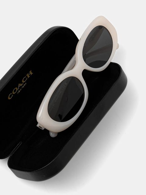 Coach okulary przeciwsłoneczne damskie kolor biały 0HC8443D - zdjęcie produktu nr 2