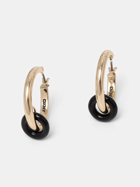 DKNY kolczyki damskie metalowe - zdjęcie produktu nr 2