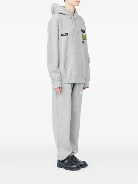 MM6 Maison Margiela patch hooded jacket - Grey
