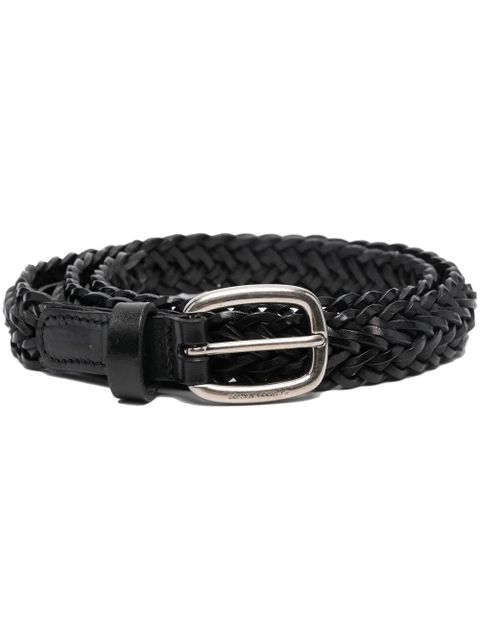 Golden Goose Houston woven leather belt - Black - zdjęcie produktu nr 1