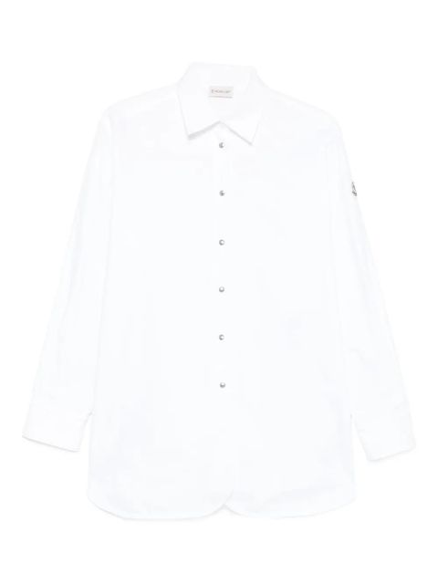 Moncler oxford cotton shirt - Neutrals - zdjęcie produktu nr 1