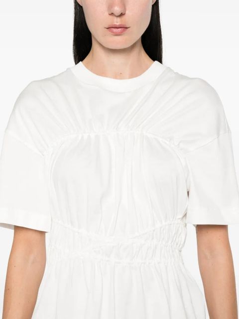 Alexander McQueen gathered detail T-shirt - White