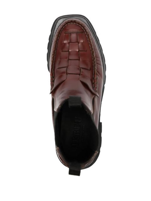 Hereu Alda woven 35mm Chelsea boots - Red